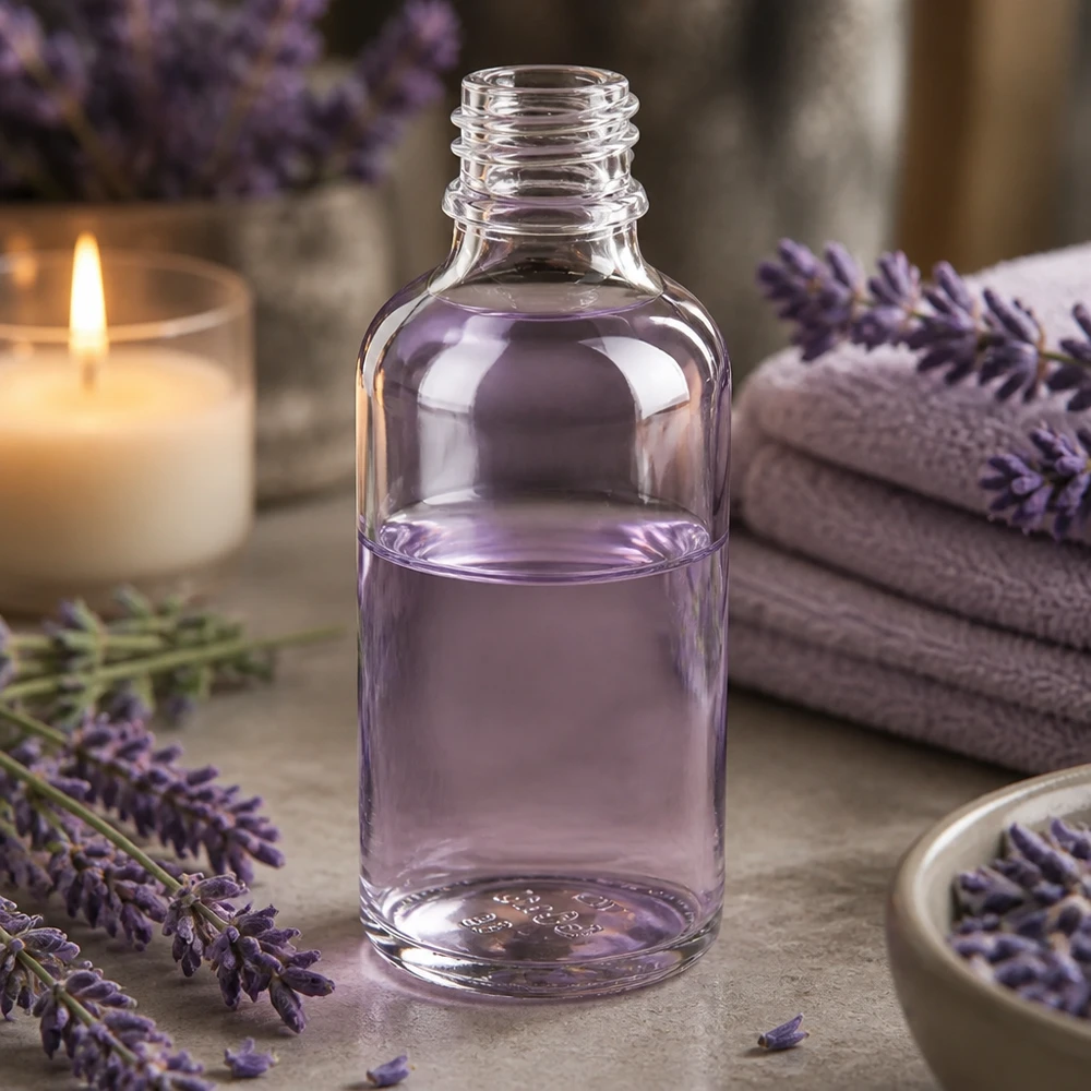 Flacon compte-gouttes 50 ml DIN18 - verre clair Bouteille de pharmacie ApoGlas de 50ml avec pas de vis en verre borosilicaté transparent de haute qualité
