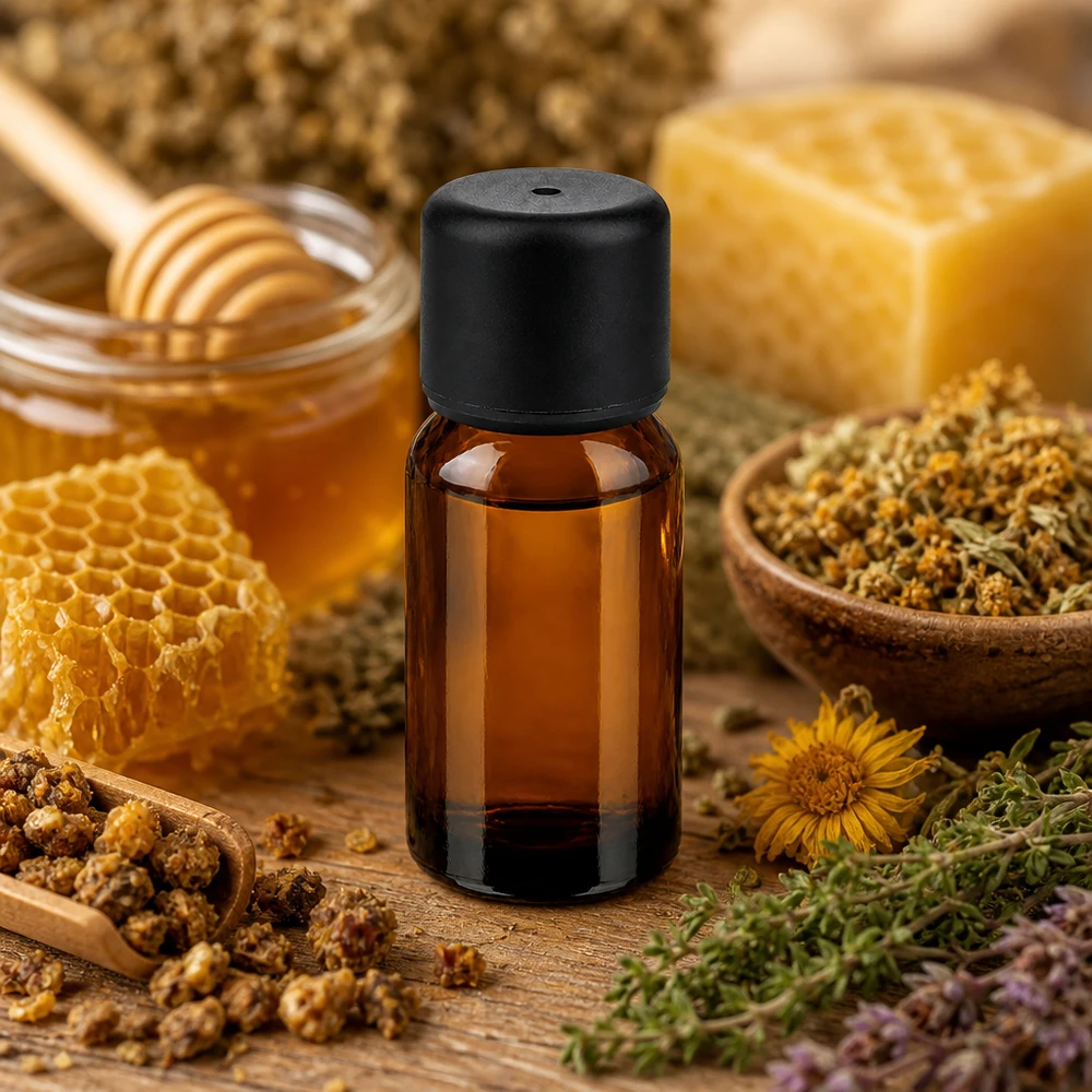 Flacon de 10ml 6mm SV noir STD BrownLine UT18/10 Bouteille compacte en verre brun de 10 ml avec ouverture de 6 mm pour un dosage précis des huiles aromatiques