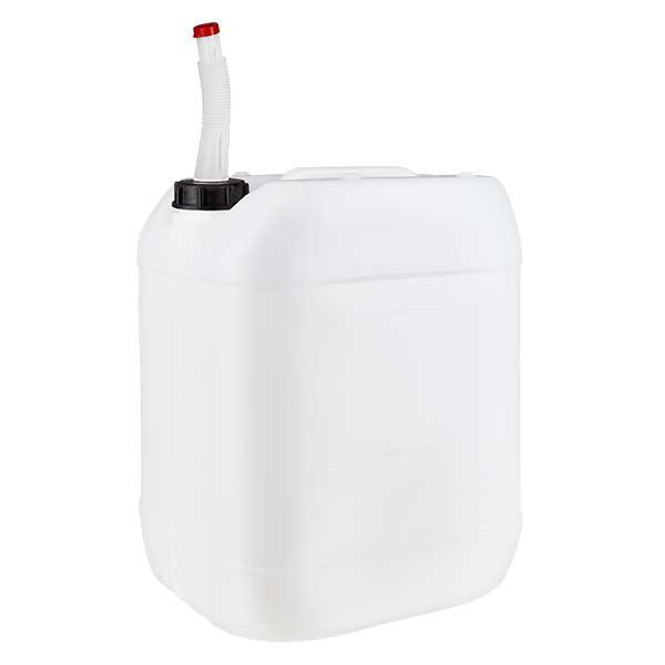 Bidon 20 litres avec tuyau d'écoulement Flex Bidon 20 litres avec tuyau d'écoulement Flex