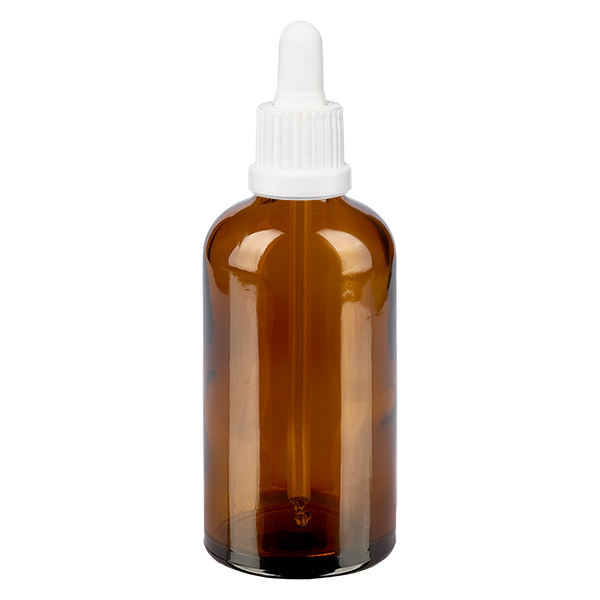 Flacon à pipette 100ml blanc OV BrownLine UT18/100