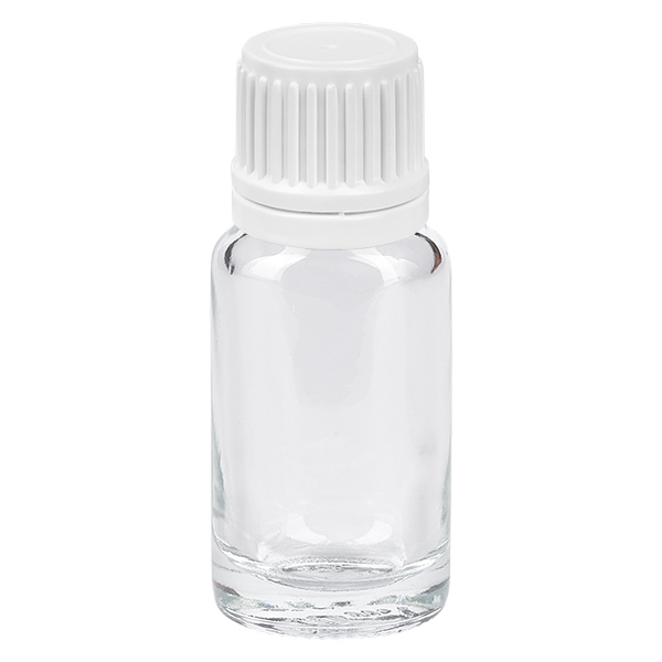 Flacon compte-goutte 10ml 0.7mm blanc OV ClearLine UT18/10