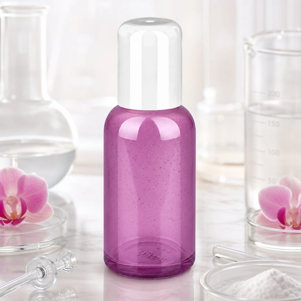 Flacon roll-on 30ml blanc standard PurpleLine UT18/30 Flacon à bille de 30 ml avec bouchon blanc idéal pour l'application mobile de produits de beauté