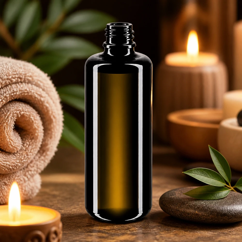 Flacon en verre violet 50 ml DIN18 (verre Miron) Flacon compte-gouttes en verre violet Orion 50ml Miron idéal pour les sérums cosmétiques et les extraits concentrés