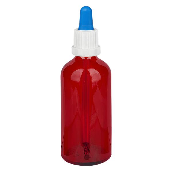 Flacon pipette 100ml blanc/bleu OV RedLine UT18/100 Flacon pipette 100ml blanc/bleu OV RedLine UT18/100