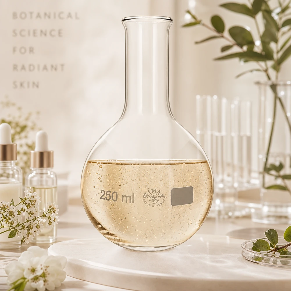 Ballon à fond plat 250ml en borosilicate à col étroit avec bord arrondi Fiole jaugée professionnelle 250ml col étroit avec fond rond stable en verre de laboratoire