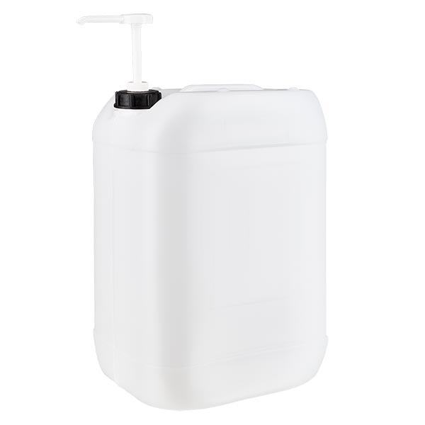 Jerrican de 25 litres avec pompe doseuse Jerrican de 25 litres avec pompe doseuse