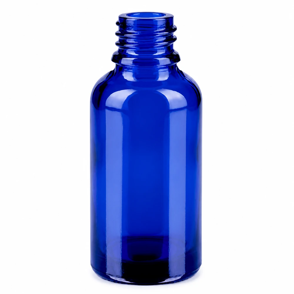Flacon 30ml 11mm SV vert OV BlueLine UT18/30 Bouteille en verre de haute qualité 30ml bleu UT18 pas de vis pour la cosmétique et la pharmacie