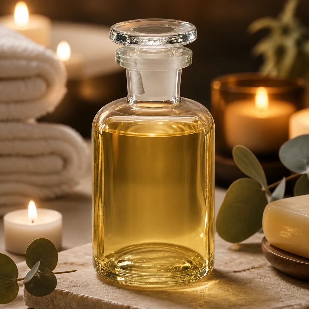 Flacon pharmaceutique 50 ml col étroit en verre clair + bouchon Flacon décoratif pour huile de 50 ml, à épaulement arrondi, transparent, à col étroit et bouchon en verre, pour cosmétiques et parfums