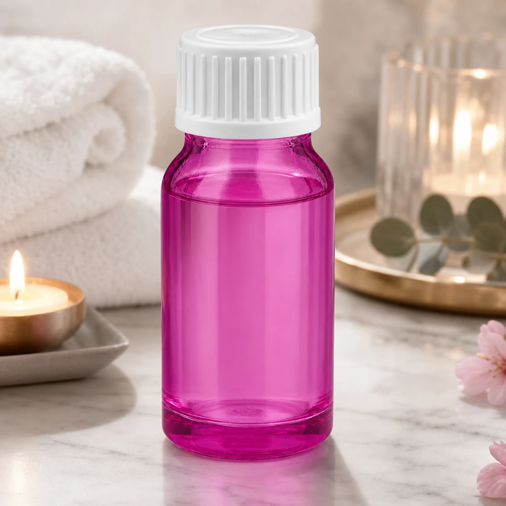 Flacon doseur professionnel 10ml violet avec bouchon UT18/10 pour une application précise
