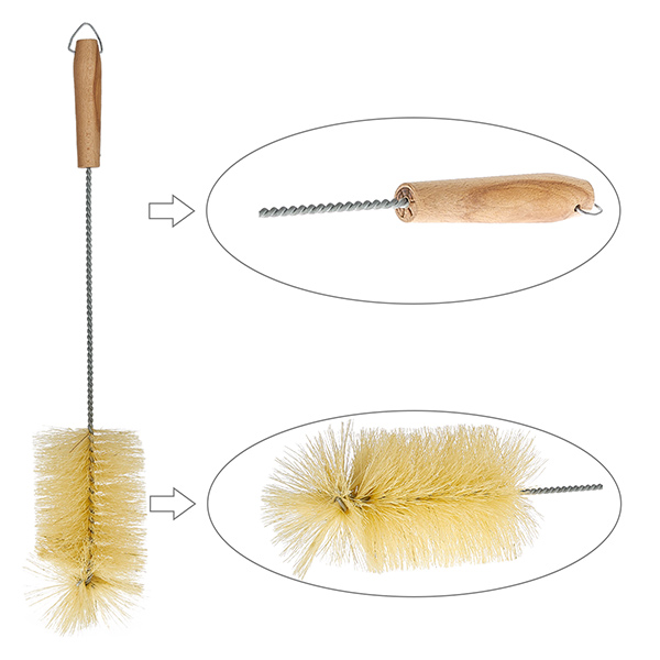 Brosse à verres avec manche en bois pour RR100