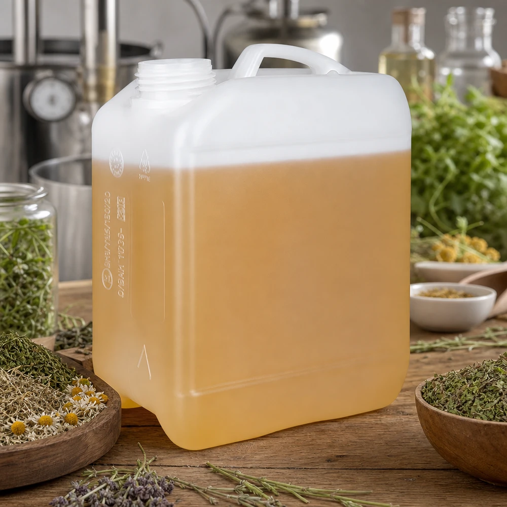 Bidon de 2,5 litres sans bouchon Bidon pour produits naturels de 2,5 litres sans couvercle, destiné aux huiles essentielles et aux extraits d'herbes