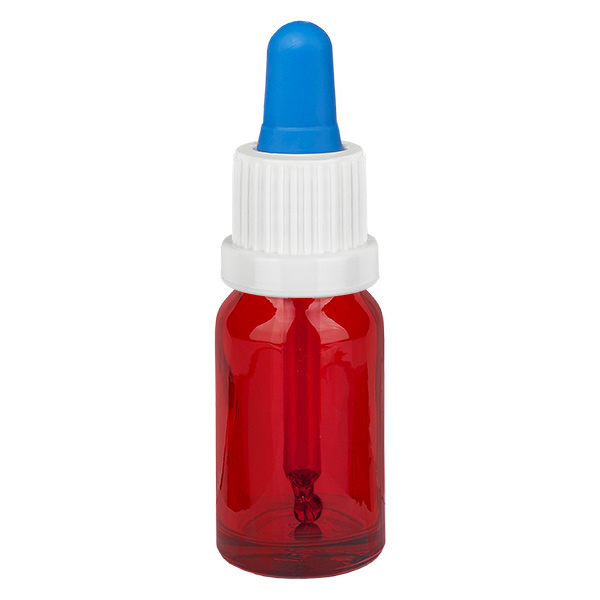 Flacon à pipette 10ml blanc/bleu OV RedLine UT18/10