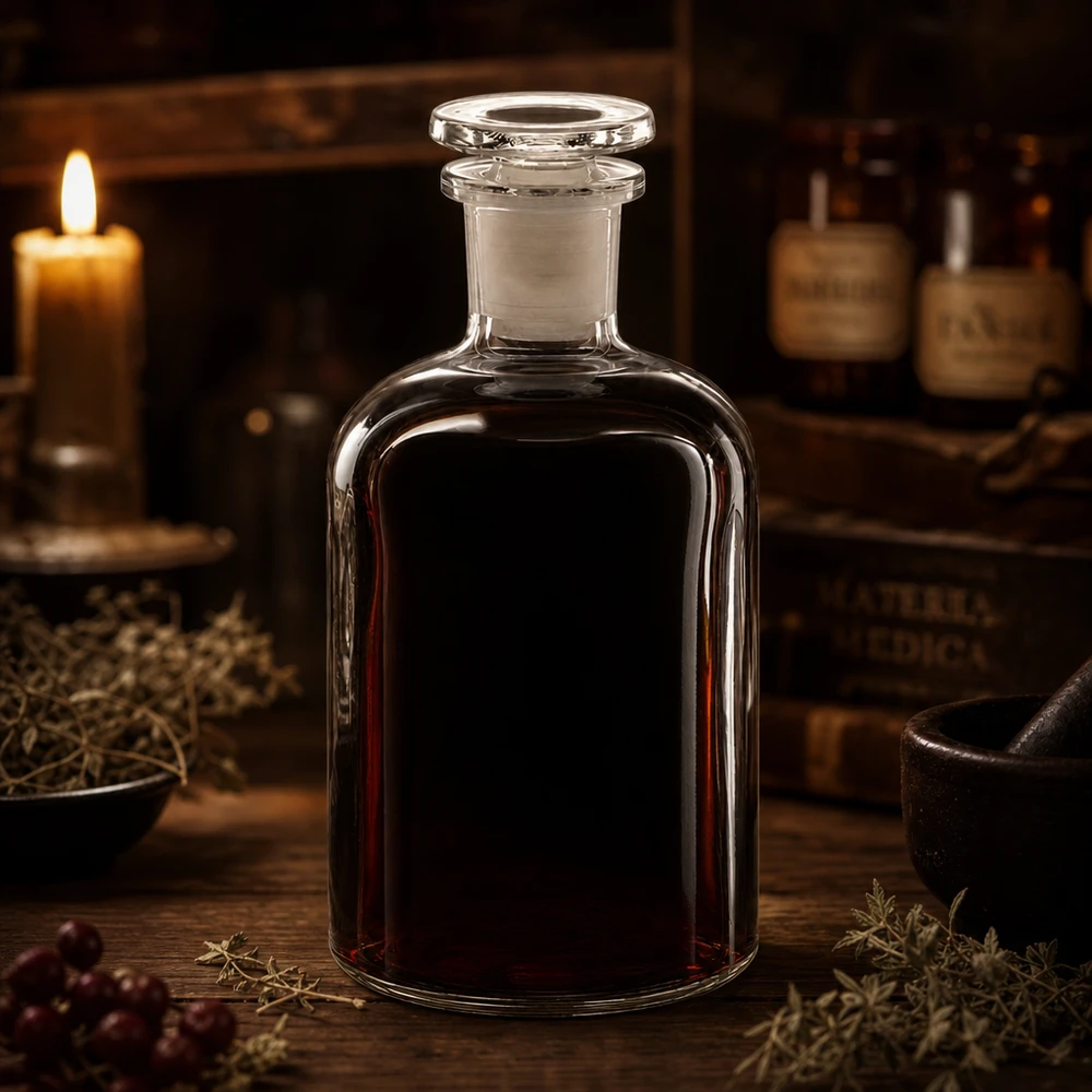 Flacon pharmaceutique 250 ml col étroit en verre clair + bouchon Flacon de laboratoire hermétique de 250 ml, en verre transparent, à épaulement arrondi, muni d'un bouchon en verre, destiné aux extraits et aux huiles