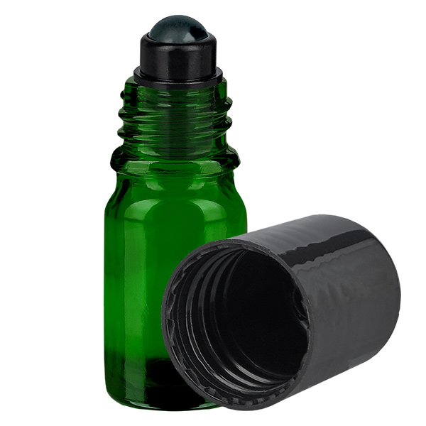 Flacon 5ml Roll-On noir STD GreenLine UT18/5