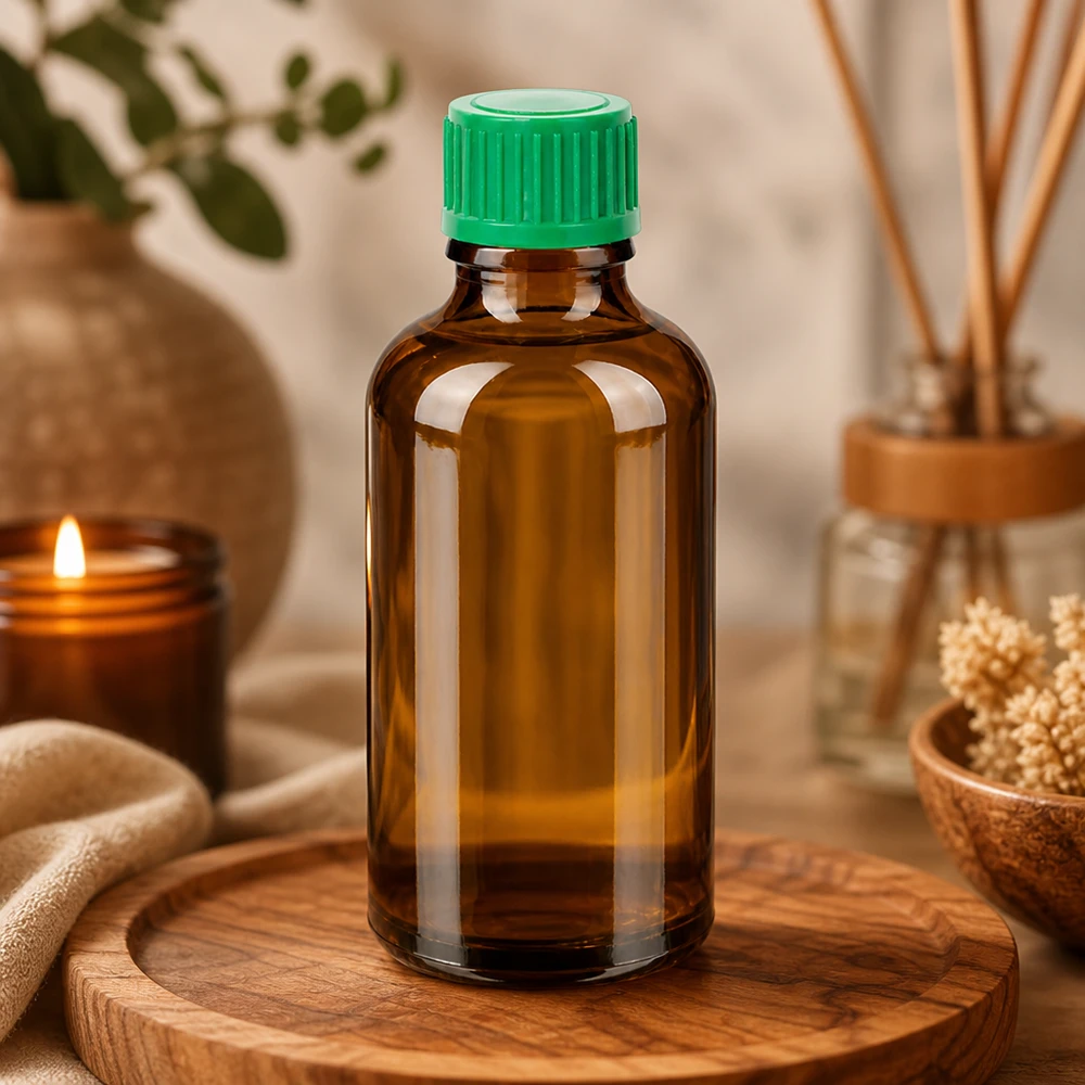 Flacon compte-goutte 50ml 0.8mm vert STD BrownLine UT18/50 Petit flacon compte-gouttes de 50 ml parfait pour les voyages et l'utilisation mobile d'essences