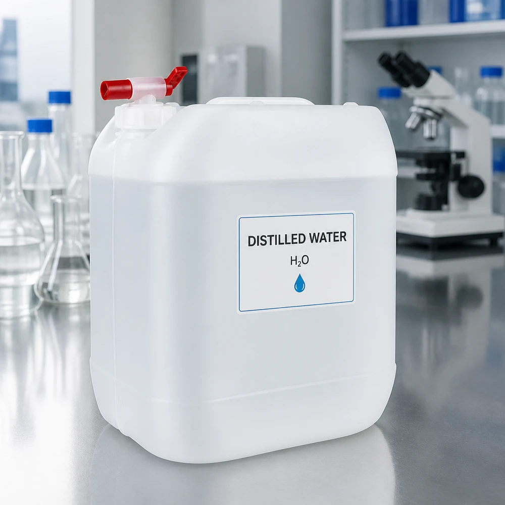 Grand bidon en plastique de 20 L avec robinet, pour le stockage de produits chimiques