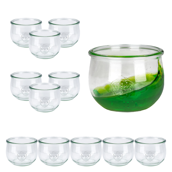 Lot de 12 pots Weck 580ml pots tulipe 1/2L