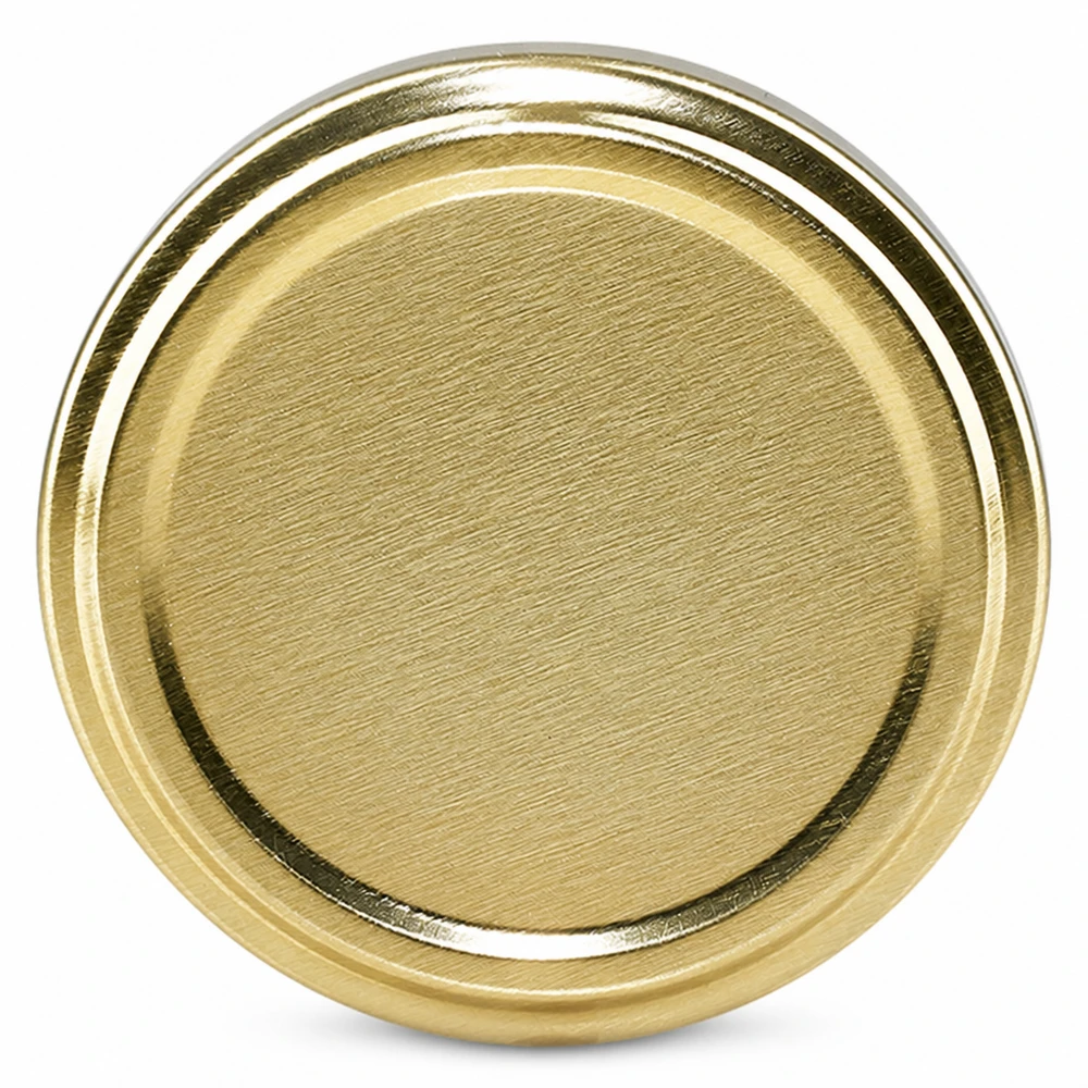 Couvercle à visser 58 mm doré BioSeal, résistant à la chaleur, unitemp, pour bocaux de conserve