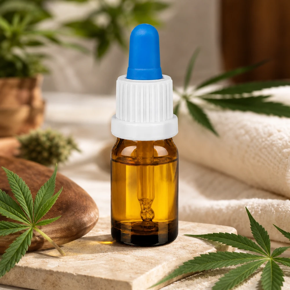 Flacon à pipette 5ml blanc/bleu OV BrownLine UT18/5 Bouteille à pipette en verre brun premium de 5ml avec un design ergonomique pour une manipulation optimale