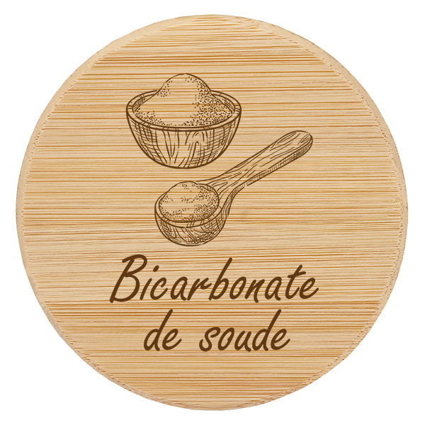 Paire en bois « bicarbonate de soude » pour WECK RR60
