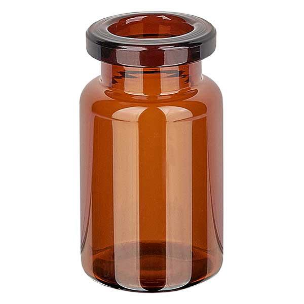 Flacon d'injection brun, 5 ml en verre étiré type I