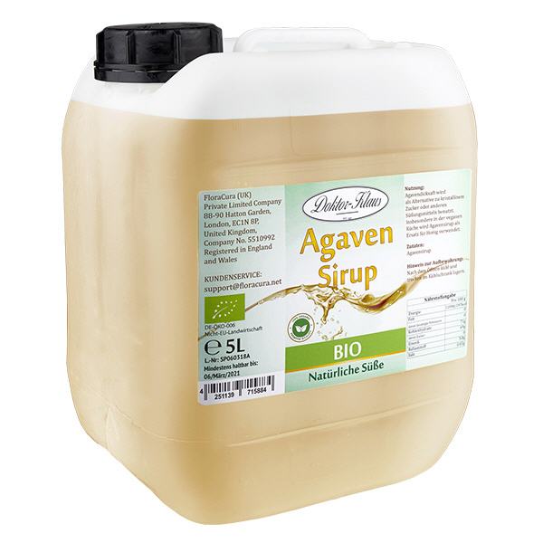 5000ml de sirop d'agave bio Doktor-Klaus