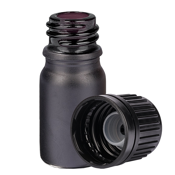 Flacon 5ml (globule) 3mm GR s. OV BlackLine UT18/5