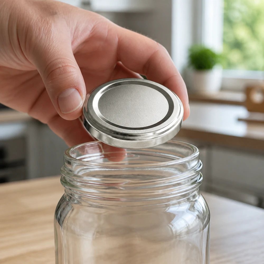 Mise en place du bouchon à vis argenté BasicSeal de 66 mm avec joint d'étanchéité gris TO66deep