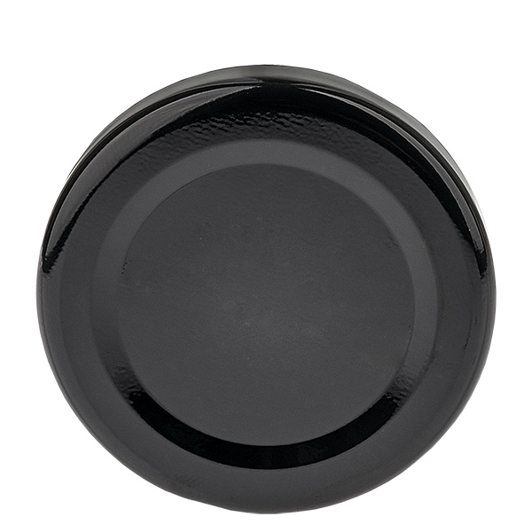 110ml Verre rond avec couvercle BasicSeal noir UNiTWIST