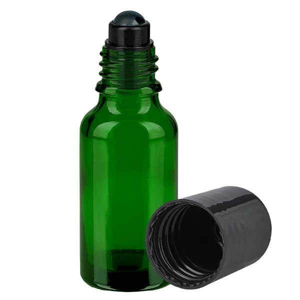 Flacon Roll-On 20ml noir STD GreenLine UT18/20 Flacon Roll-On 20ml noir STD GreenLine UT18/20