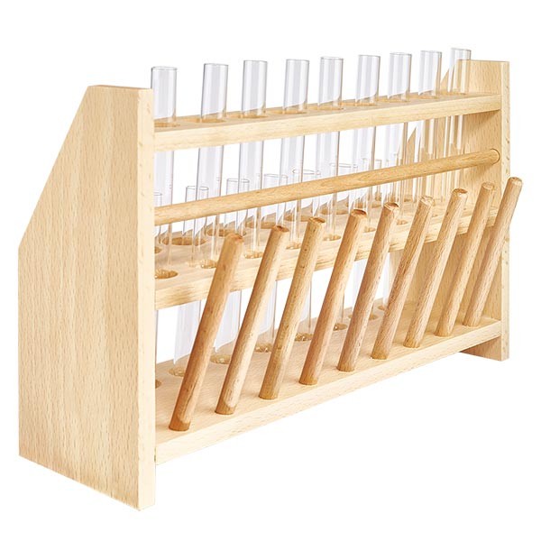 Tube à essai 160x16mm en verre borosilicate à bord rabattu