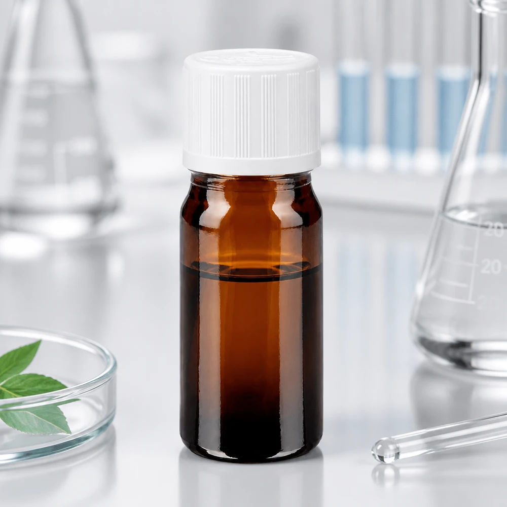Flacon de pharmacie brun 5ml bouchon vissable blanc sécurité enfant standard Flacon pharmaceutique de 5 ml en verre brun avec bouchon KiSi blanc, bouchon standard de 11 mm