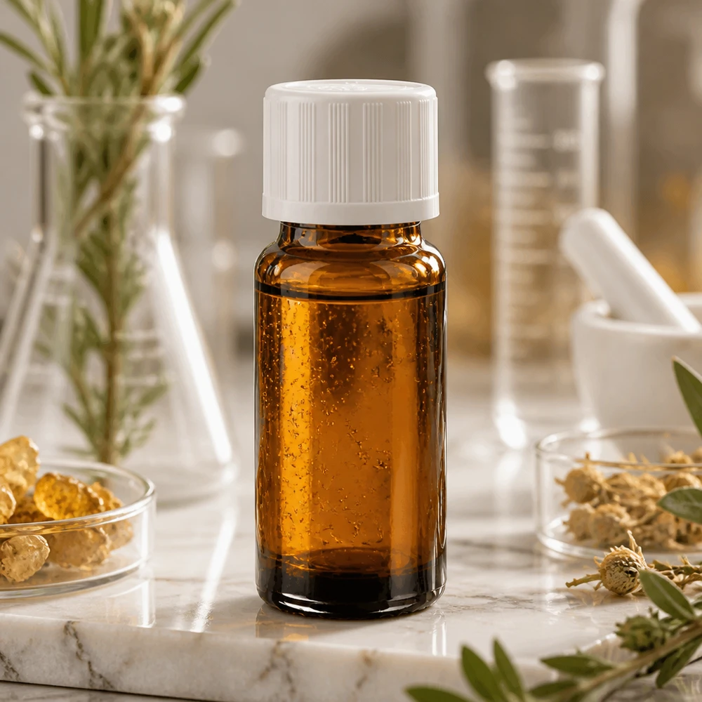 Flacon de pharmacie brun 10ml bouchon vissable blanc sécurité enfant Flacon de pharmacie avec protection UV, 10 ml, marron, avec bouchon KiSi blanc et herbes aromatiques