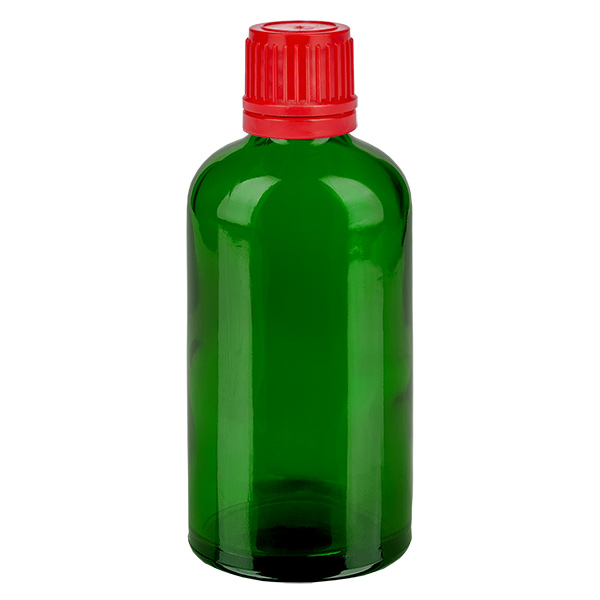 Flacon 100ml 11mm SV rouge OV GreenLine UT18/100