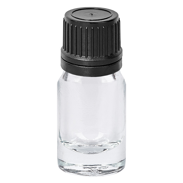 Flacon compte-goutte 5ml 1mm noir OV ClearLine UT18/5 Flacon compte-goutte 5ml 1mm noir OV ClearLine UT18/5