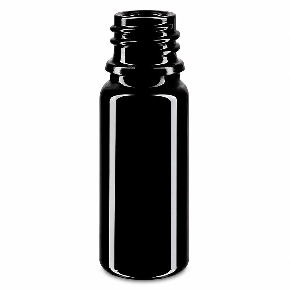 Flacon en verre violet 10 ml DIN18 (verre Miron) Petit flacon en verre Mirong de 10ml avec bouchon DIN 18 pour parfums et essences