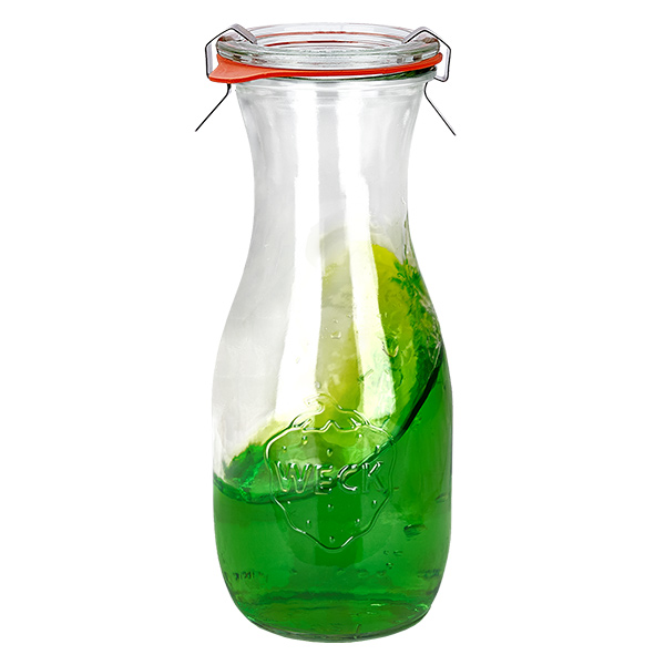 Lot de 24 pots Weck 530ml bouteille de jus avec 24 couvercles en verre