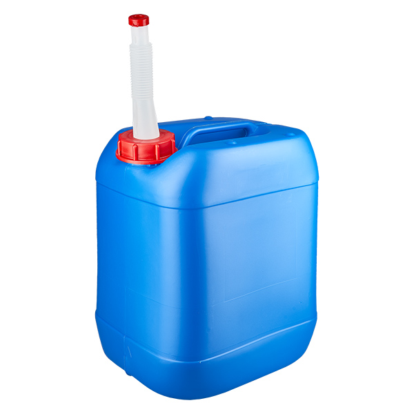 Bidon 20 litres bleu avec tube de vidange Flex Bidon 20 litres bleu avec tube de vidange Flex