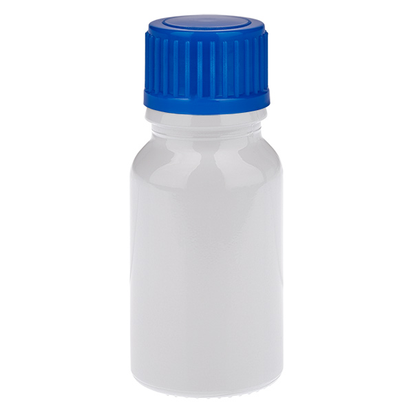 Flacon de 10 ml, bouchon à vis bleu de 11 mm, standard WhiteLine UT18/10 Flacon de 10 ml, bouchon à vis bleu de 11 mm, standard WhiteLine UT18/10