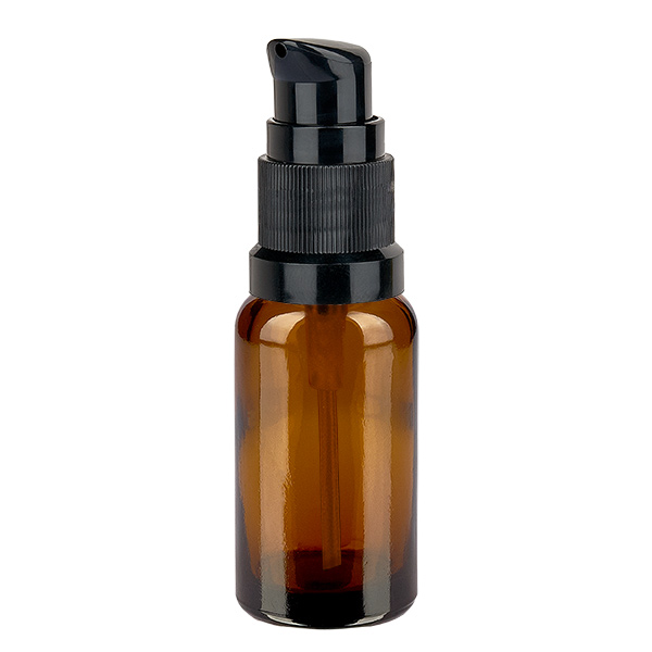 20ml flacon pompe noir STD BrownLine UT18/20