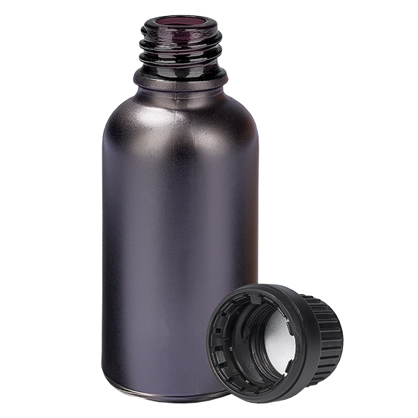 Flacon 30ml 11mm SV noir OV BlackLine UT18/30