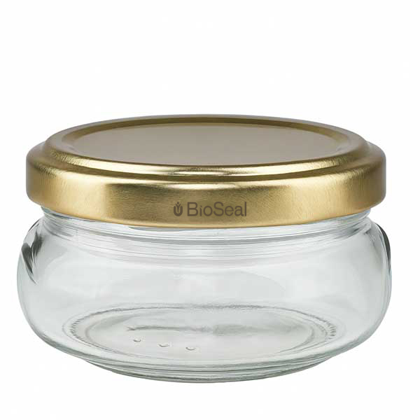 120ml Verre terrine avec couvercle BioSeal or UNiTWIST