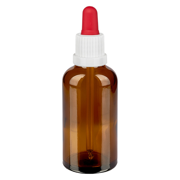 50ml flacon à pipette blanc/rouge OV BrownLine UT18/50