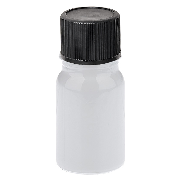 Flacon compte-gouttes 5 ml 1 mm noir Bouchon standard WhiteLine UT18/5 Flacon compte-gouttes 5 ml 1 mm noir Bouchon standard WhiteLine UT18/5