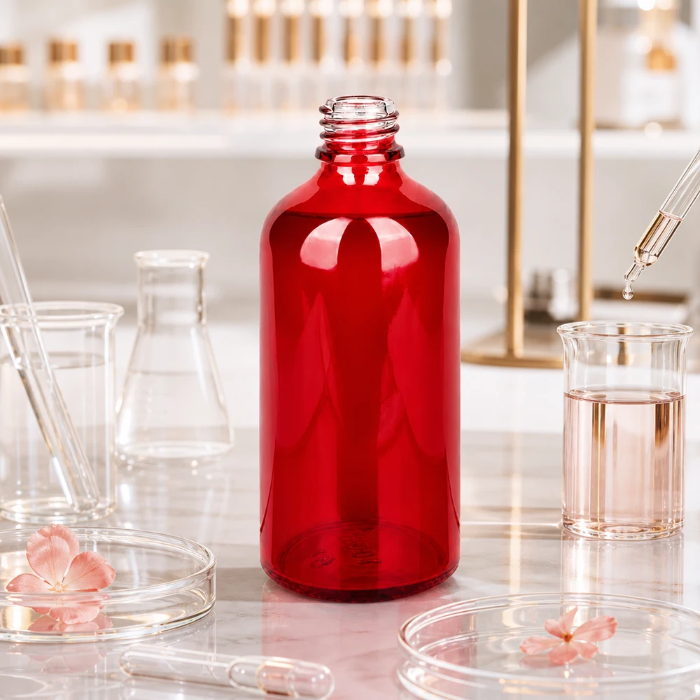 Flacon à pharmacie 100ml RedLine UT18/100 UNiTWIST Bouteille professionnelle en verre RedLine 100ml pour l'aromathérapie, l'homéopathie et la cosmétique naturelle