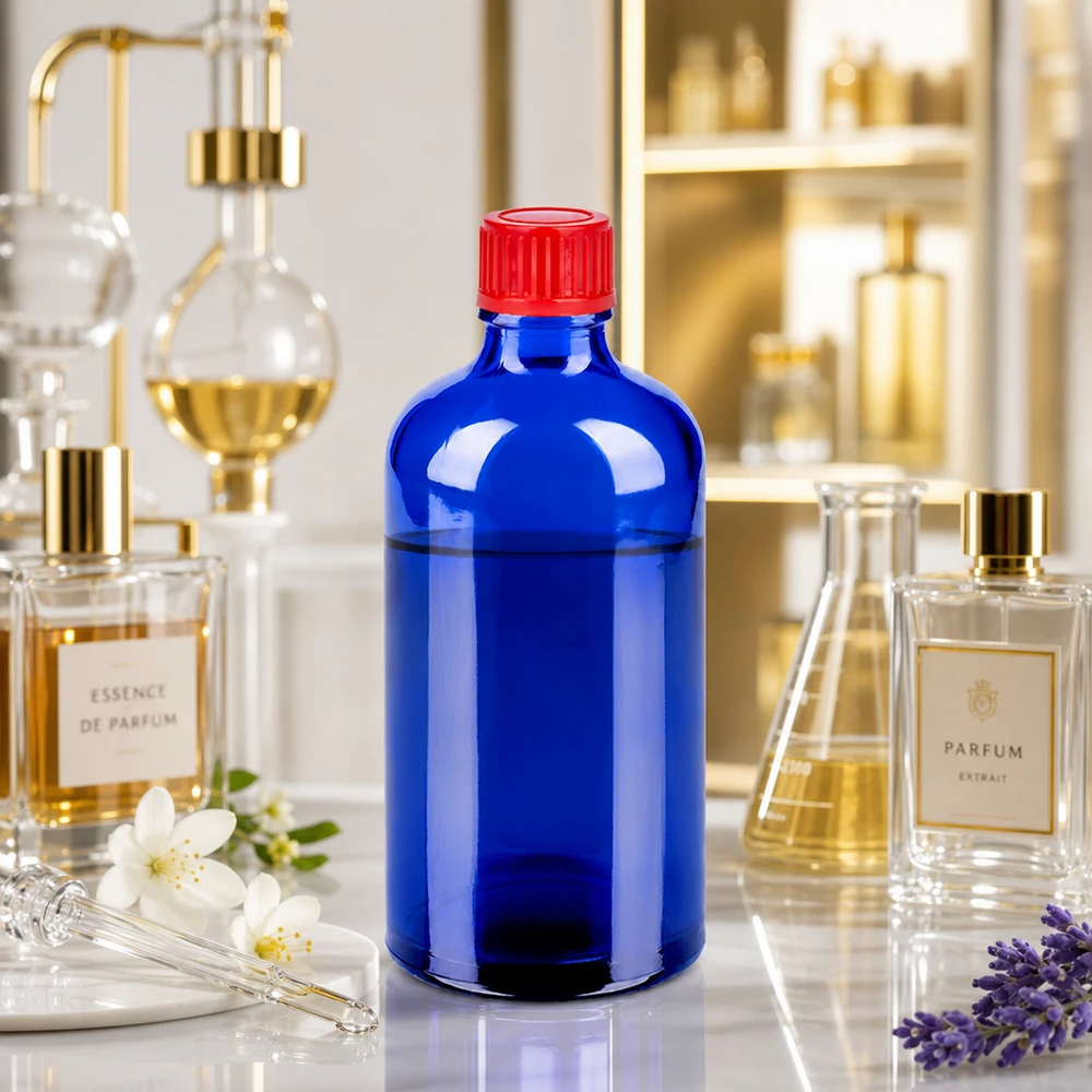 Flacon de 100ml 11mm SV rouge STD BlueLine UT18/100 Bouteille en verre robuste de 100ml avec filetage standard 11mm SV rouge idéale pour les environnements de laboratoire