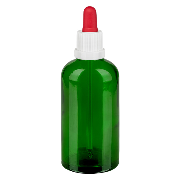 Flacon à pipette 100ml blanc/rouge OV GreenLine UT18/100