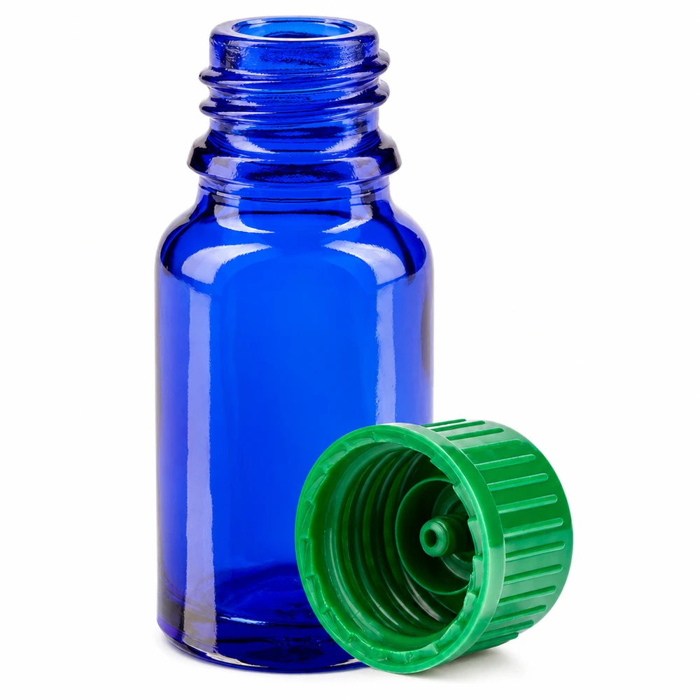 Flacon de 10ml 11mm SV vert STD BlueLine UT18/10 Flacon en verre bleu BlueLine de haute qualité 10ml avec SV vert 11mm pour la pharmacie