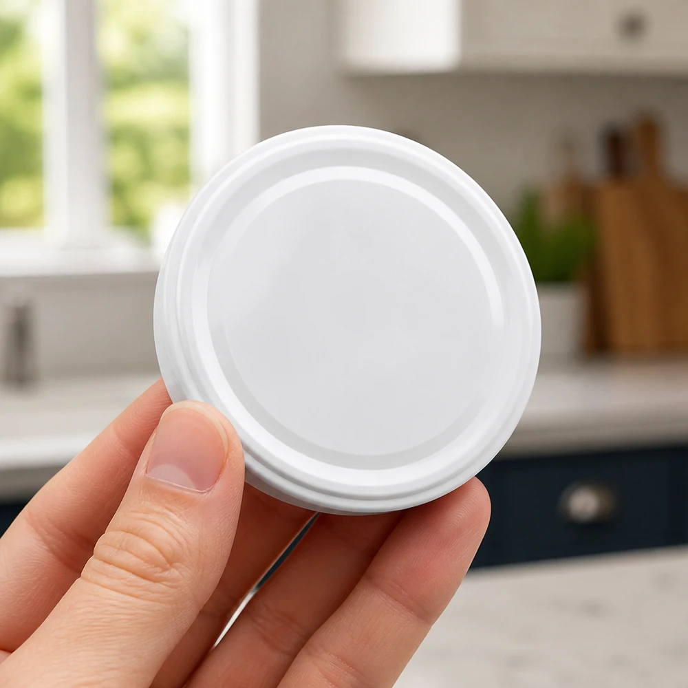 Couvercle à vis blanc 58 mm BasicSeal TO58deep UNiTWIST pour bocaux de conservation et de mise en conserve