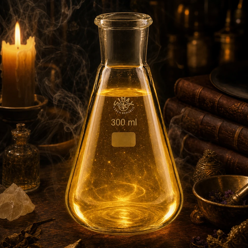 Erlenmeyer 300 ml col étroit, verre borosilicate avec rodage normalisé 29/32 Fioles Erlenmeyer 300ml pour chimie analytique avec rodage standardisé 29/32